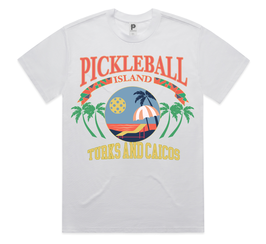 Pickleball Island Turks and Caicos Tee